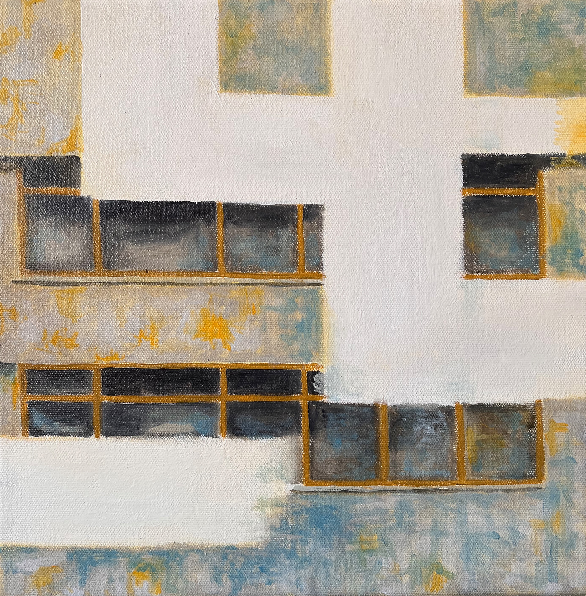 Rasto Final do Visível, óleo sobre tela, 30x30cm., 2025. Coleção do Autor.