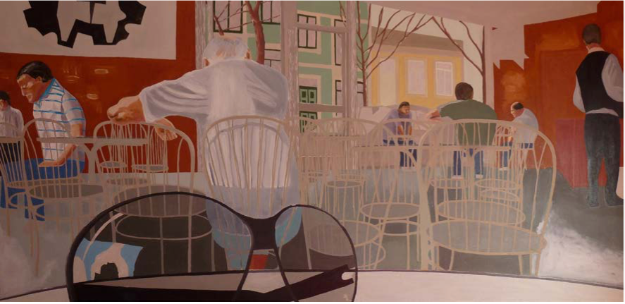 Asa de mosca, 2011, óleo sobre tela, 100x200 cm. Coleção de Maria da Glória Maias de Oliveira.  