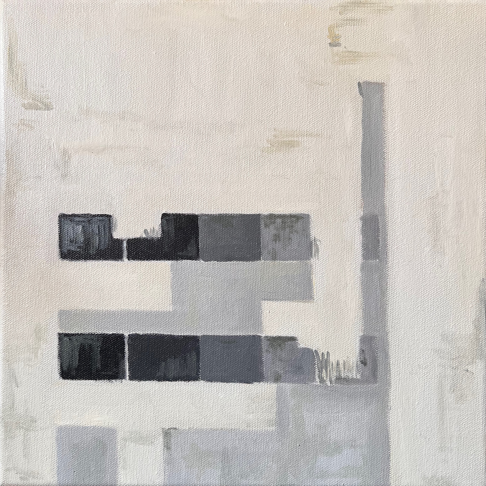 A Imagem enquanto Passagem, óleo sobre tela, 30x30cm., 2025. Coleção do Autor.