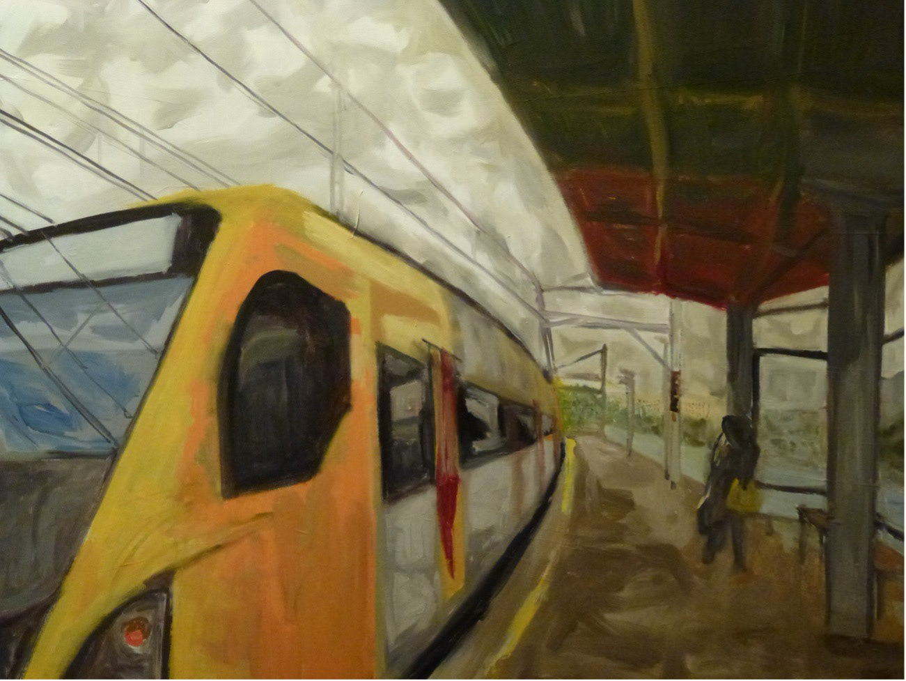 Ferreiros, óleo sobre tela, 80x100 cm, 2011. Coleção de Luís Cameirão.