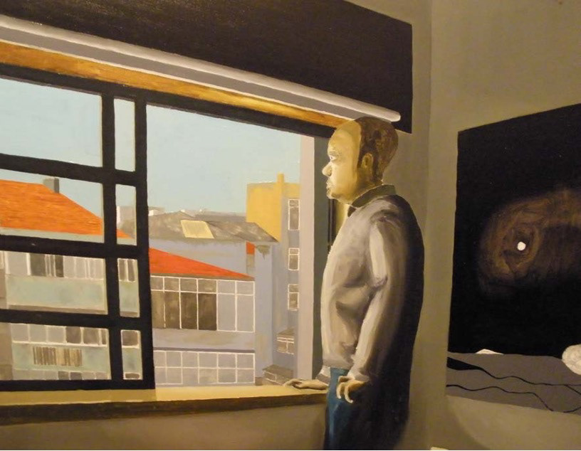 Olhar para fora, óleo sobre tela, 80x100 cm, 2011. Coleção Privada.