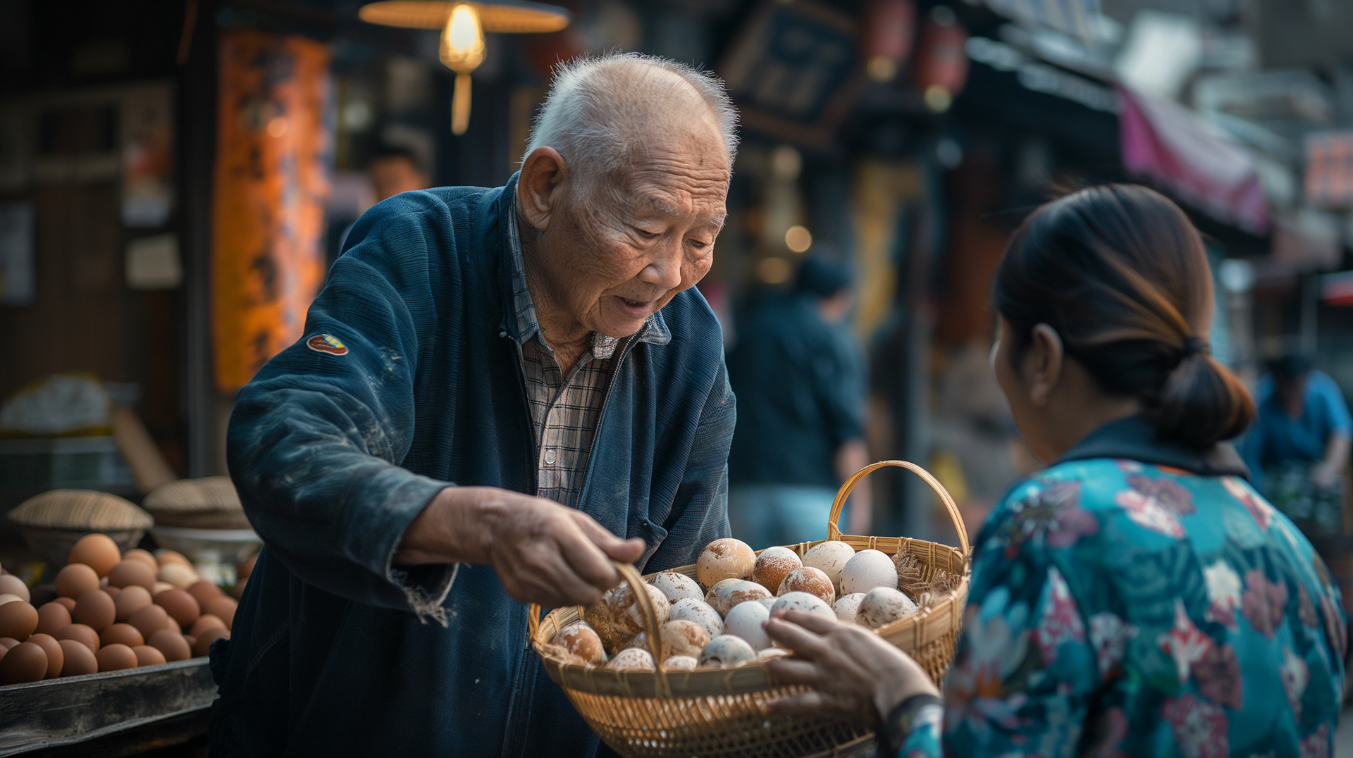 Lu Yan Hua|卖蛋的老爷爷|An old man sells eggs
