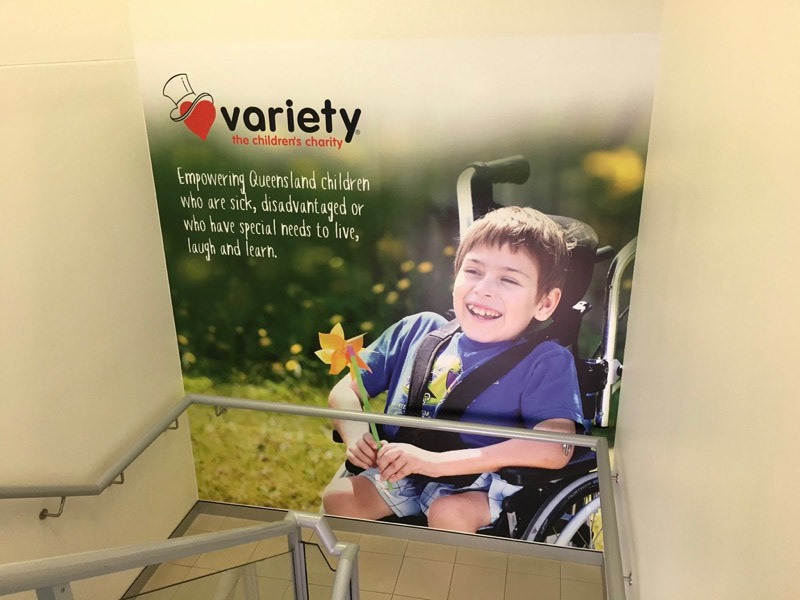 Variety Queensland stairwell wall print