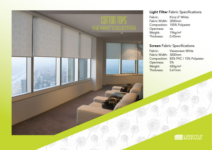 Lifestyle Blinds sample book page