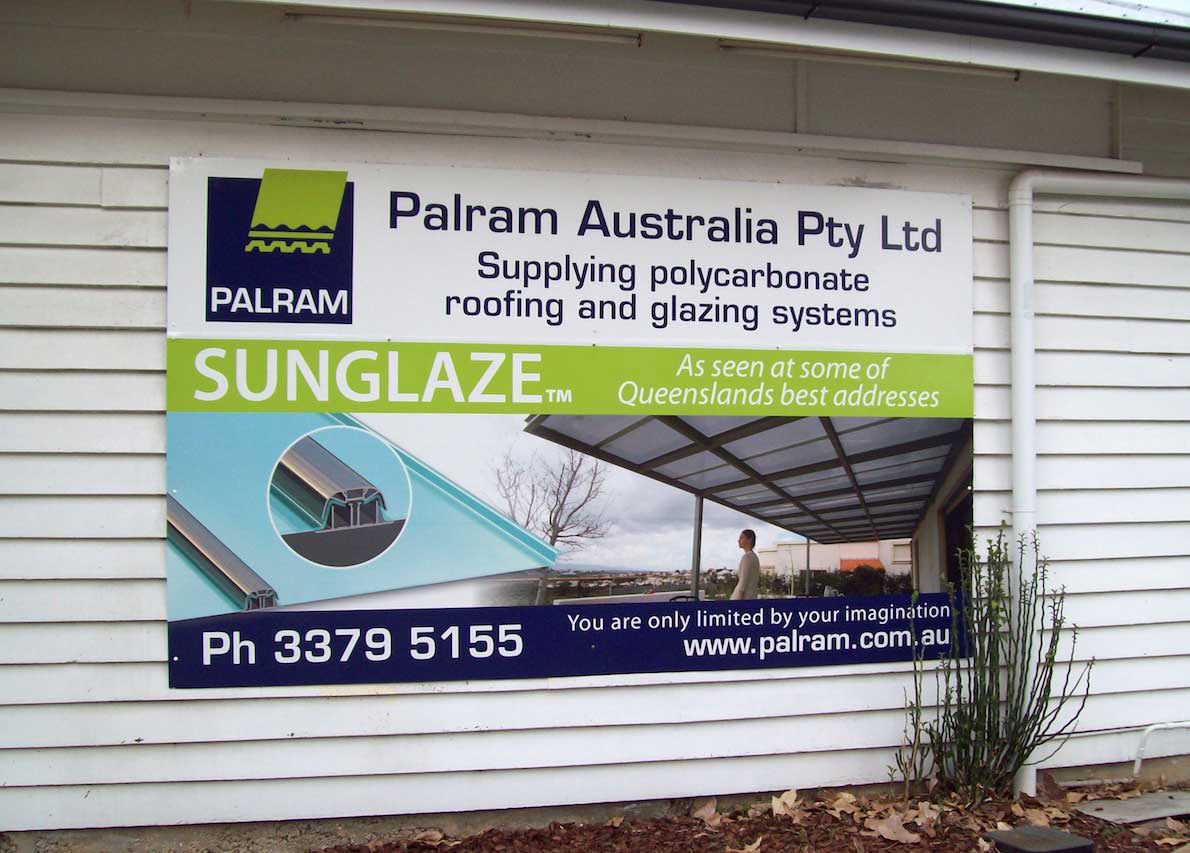 Palram building sign