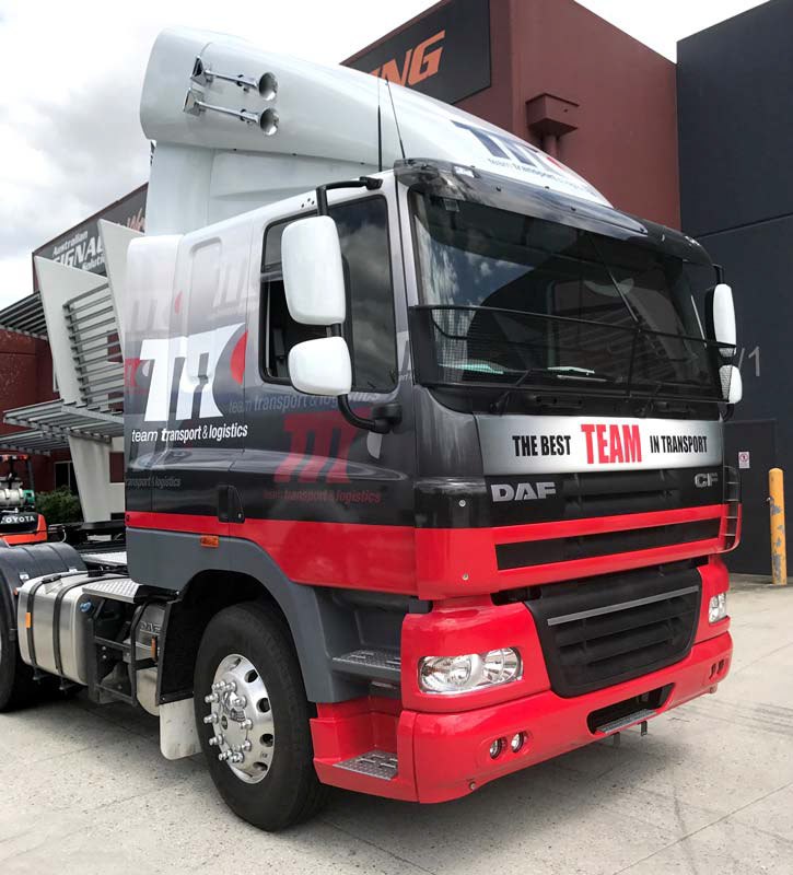 Team Transport fleet wrap
