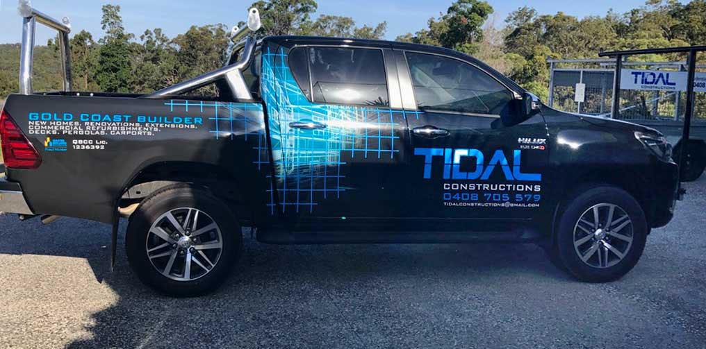 Tidal Constructions ute graphics