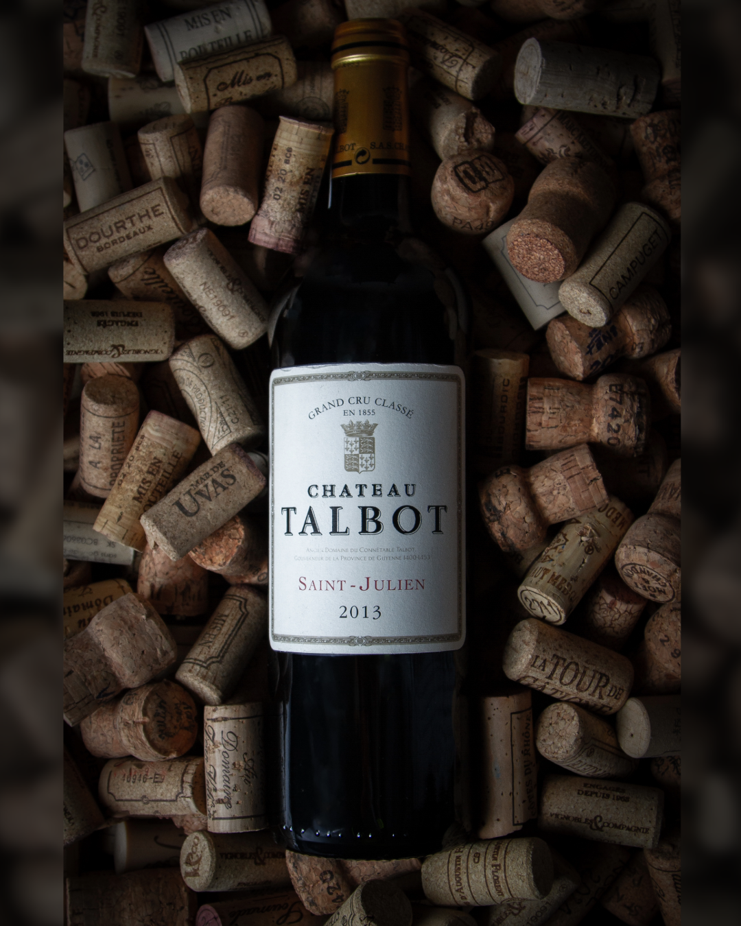 Vin rouge Grand cru château Talbot Saint Julien