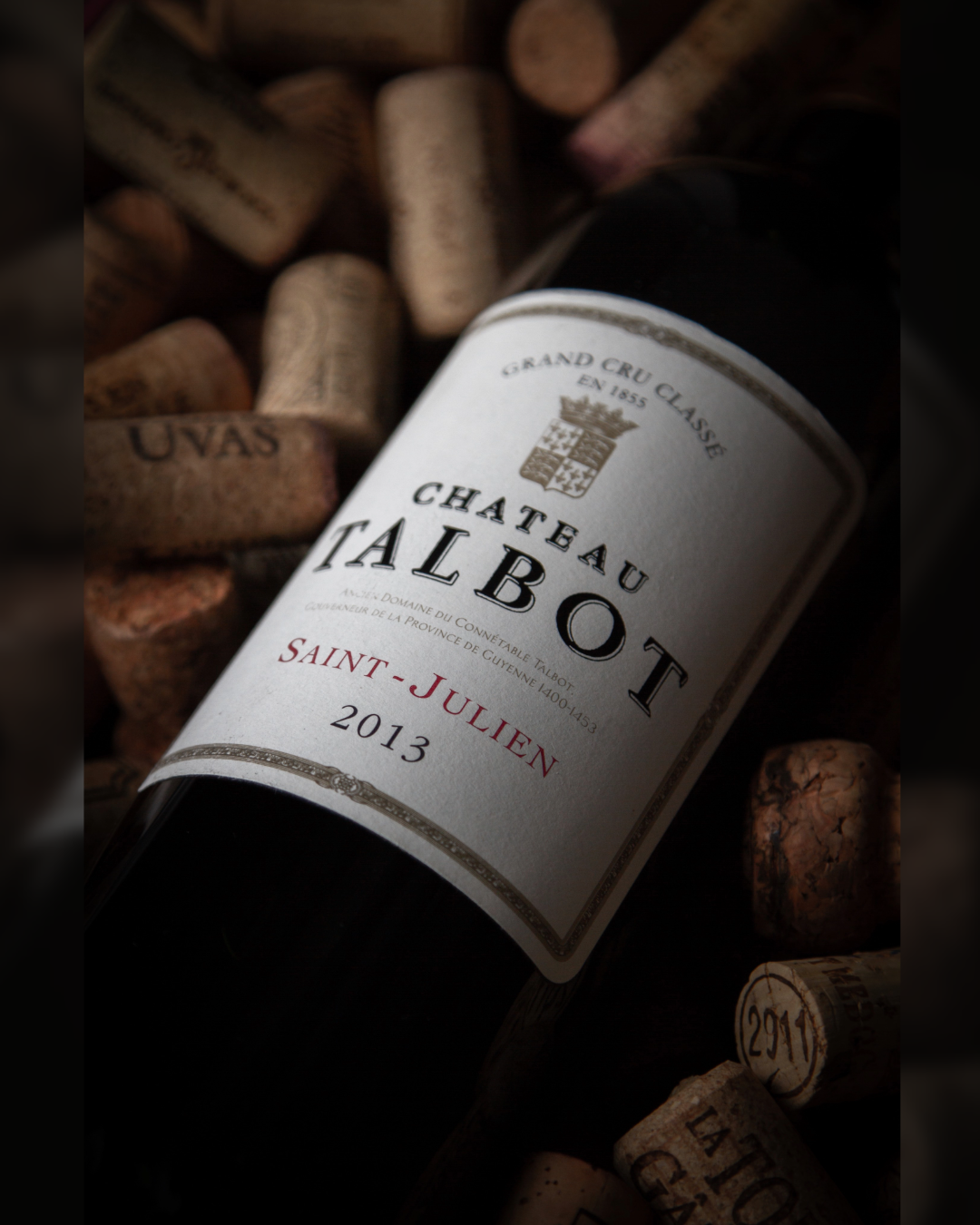 Vin rouge Grand cru château Talbot Saint Julien