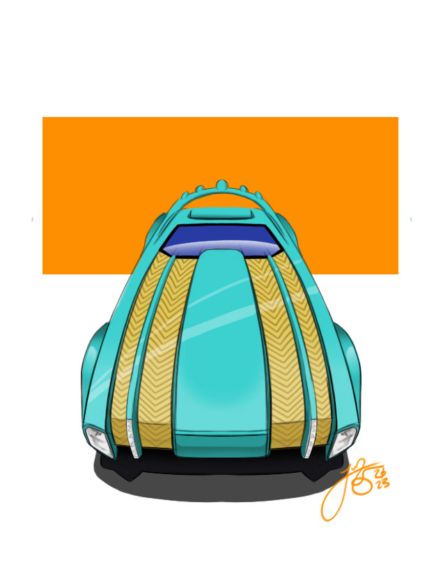 ART DECO HOT WHEEL | Adobe Photoshop | 2023