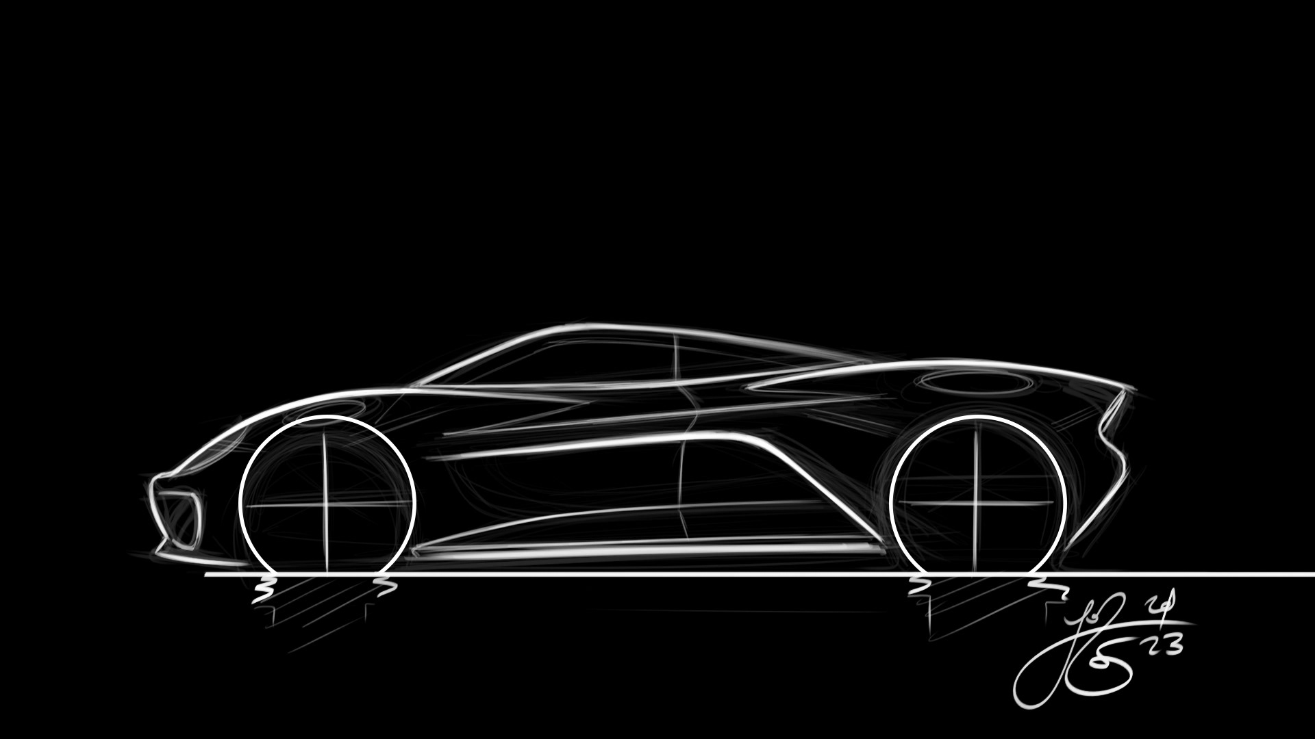 SUPERCAR SKETCH | Adobe Photoshop | 2023
