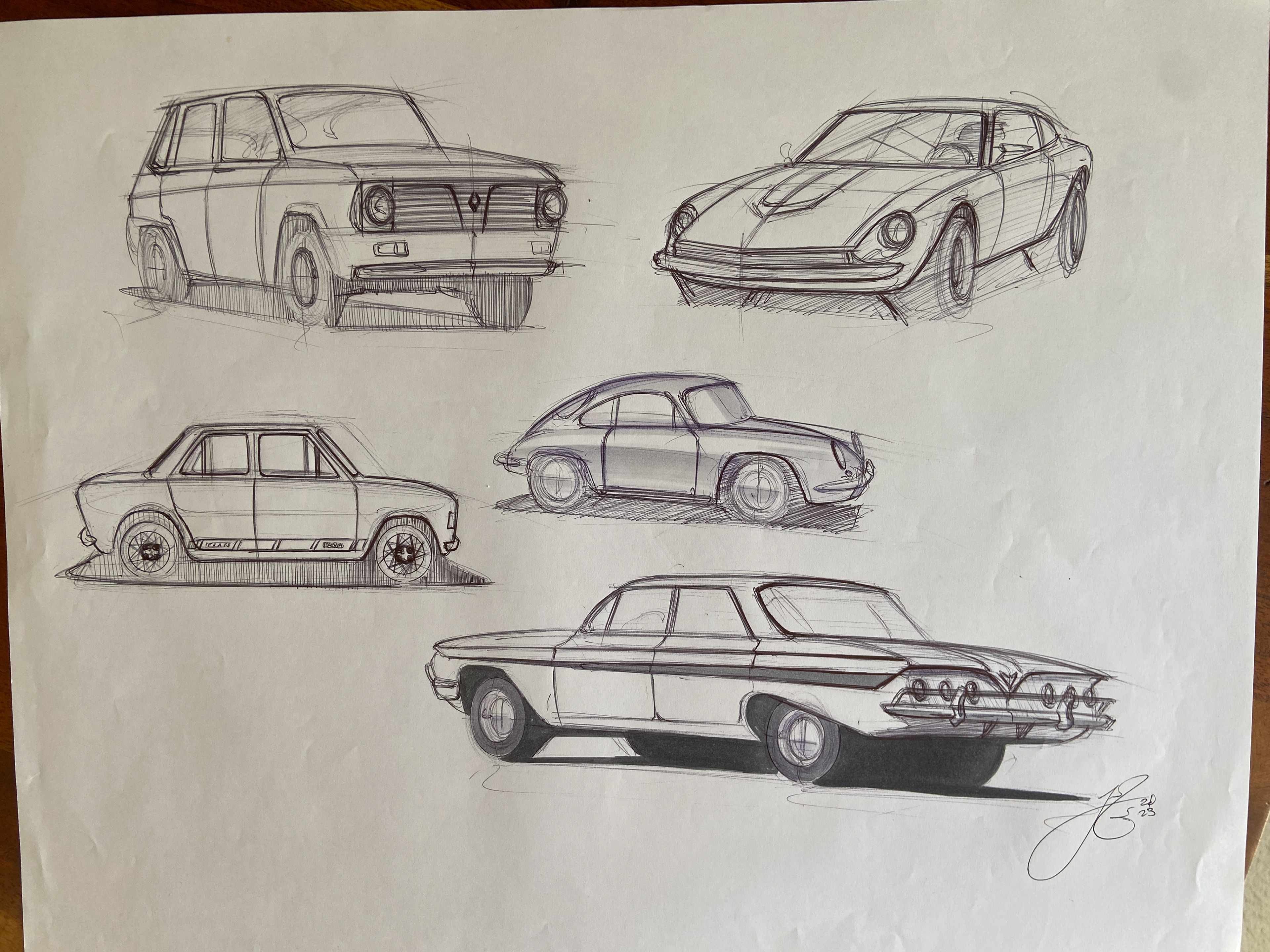 RENAULT 6, DATSUN FAIRLADY, FIAT IAVA, PORSCHE, CHEVY IMPALA | 2023