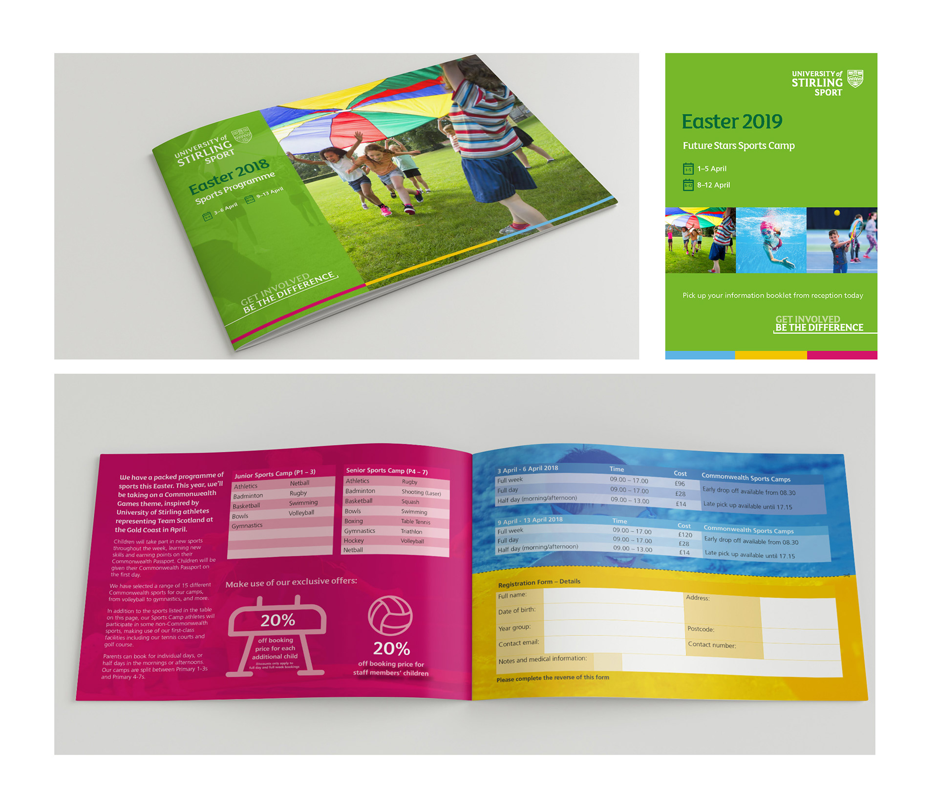 Univeristy of Stirling Easter Sports Brochure