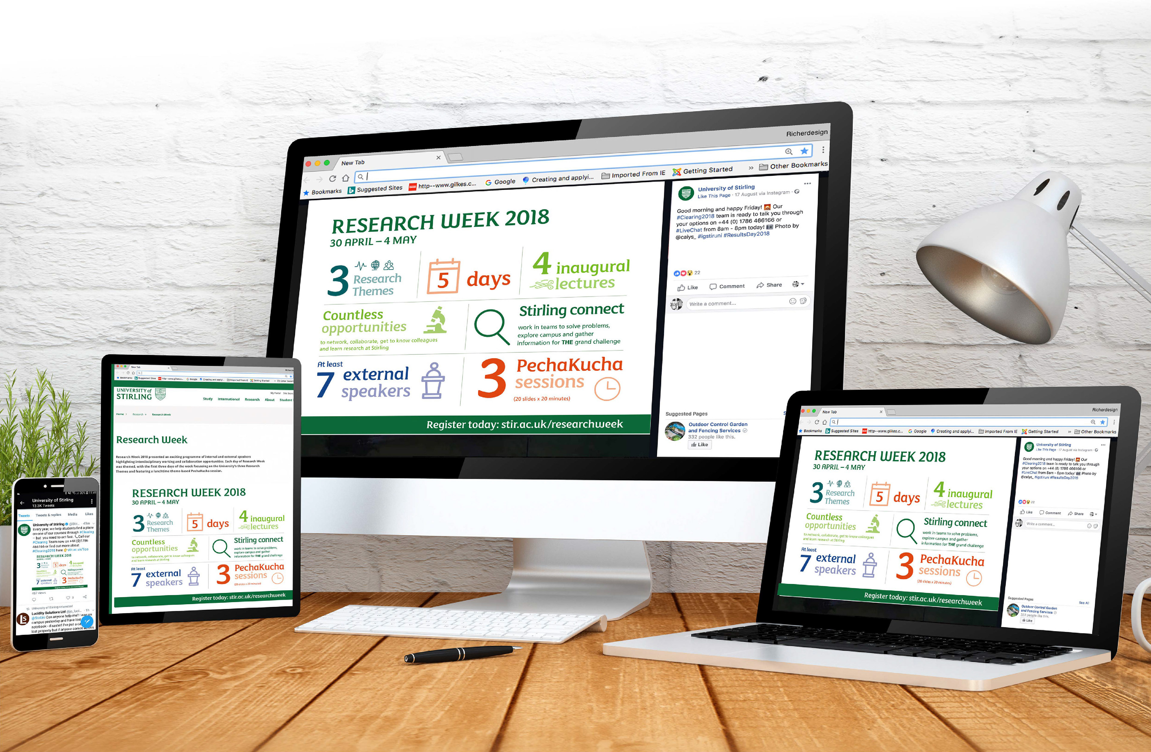 University of Stirling Infographics for Digital