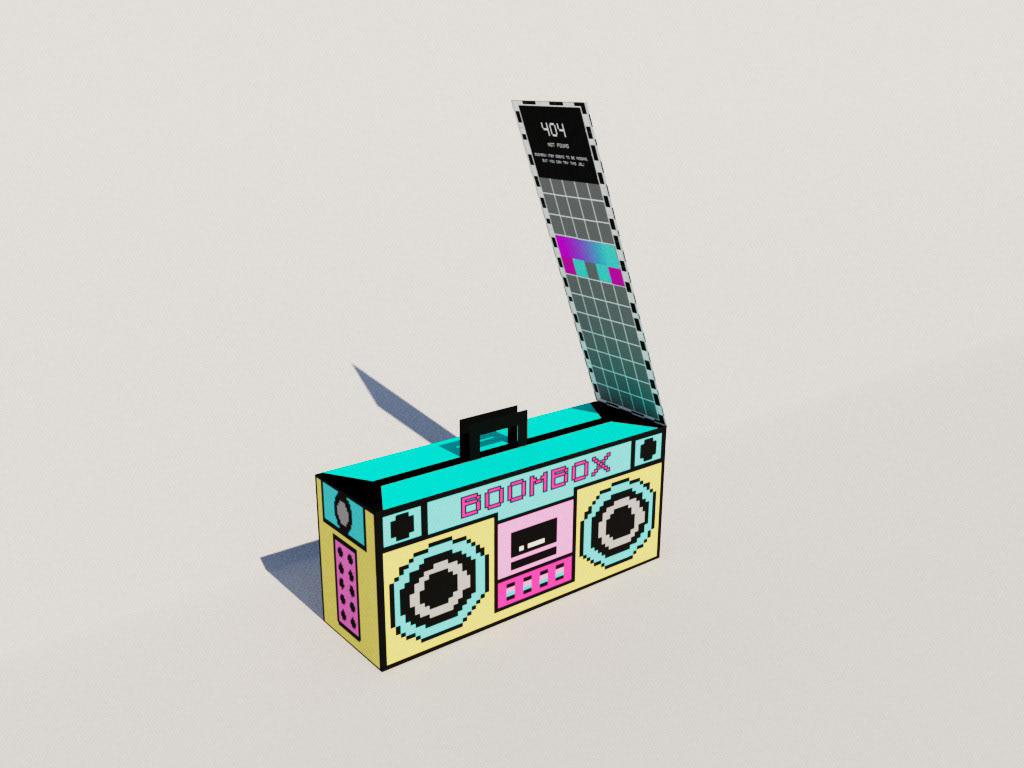 JBL packaging as boombox