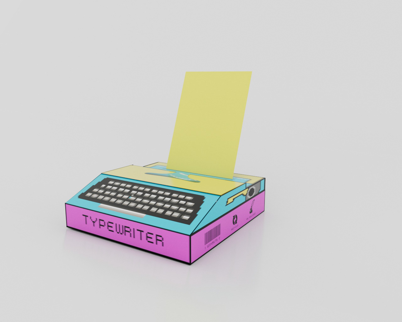 Keyboard packaging as typewriter