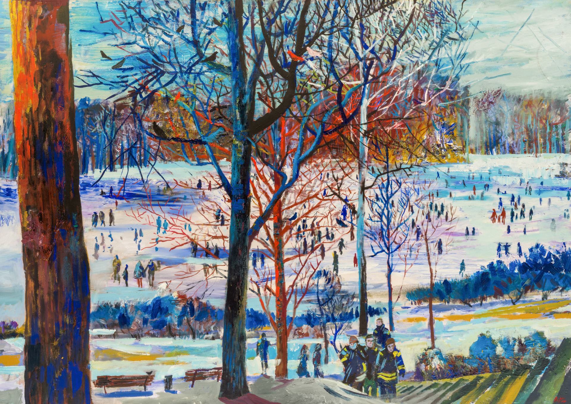 150 x 220 cm, Acryl und Öl auf Leinwand, 2006
