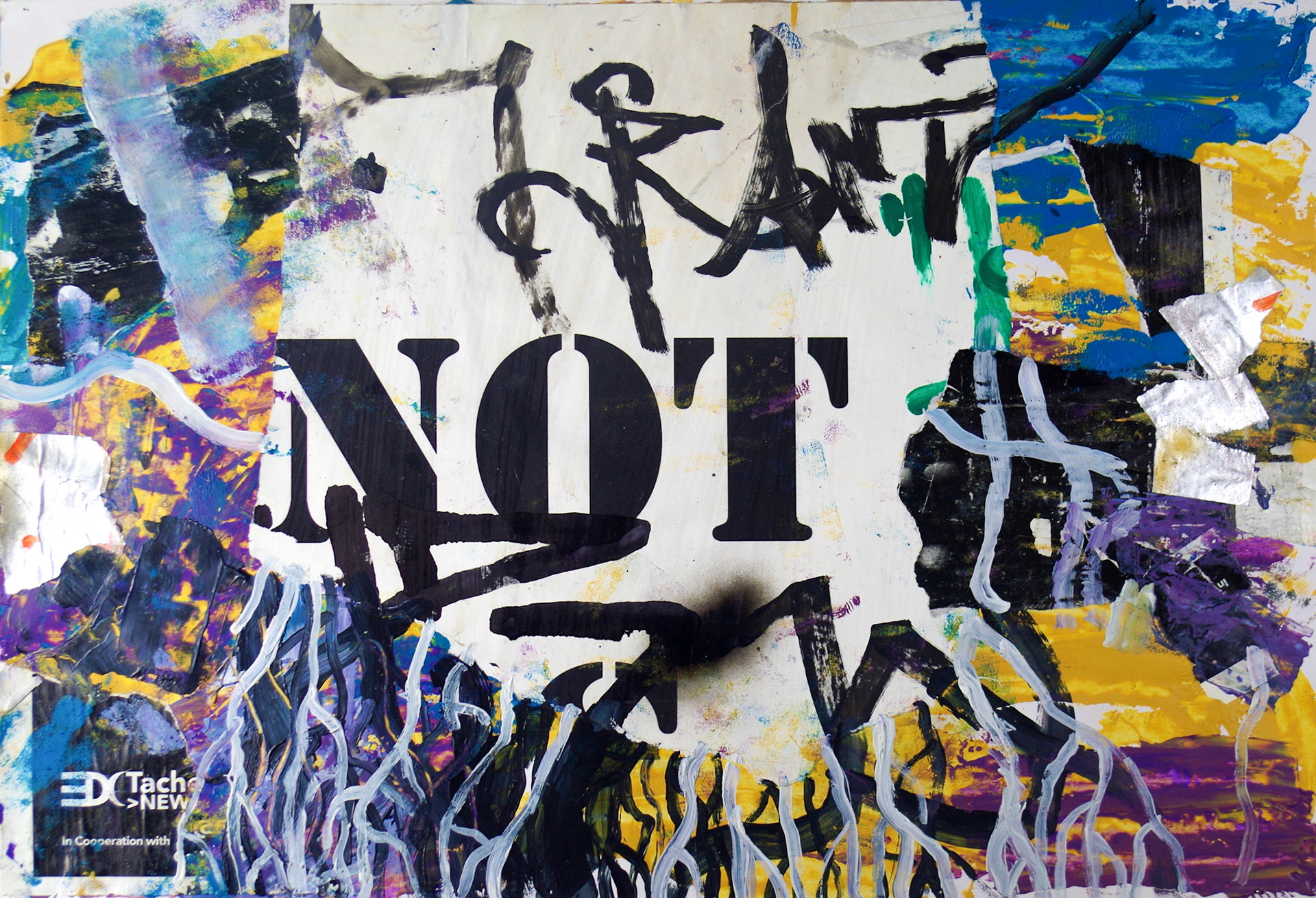 50 x 70 cm, Acryl und Collage auf Papier