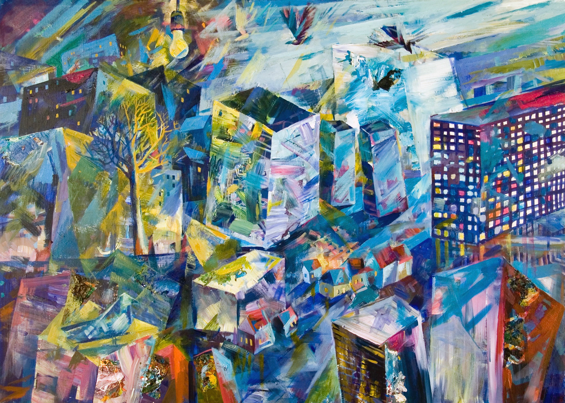 100 x 140 cm, Acryl auf Leinwand, 2004-2007