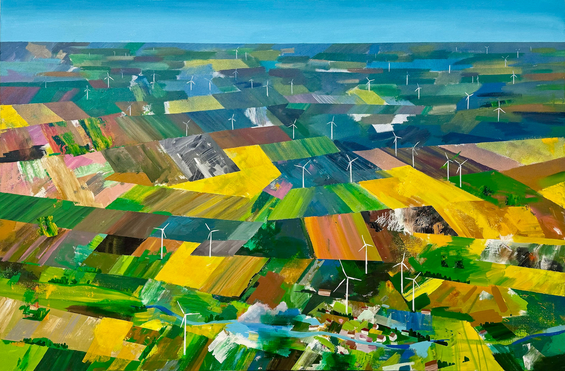 120 x 180 cm, Acryl auf Leinwand 2024