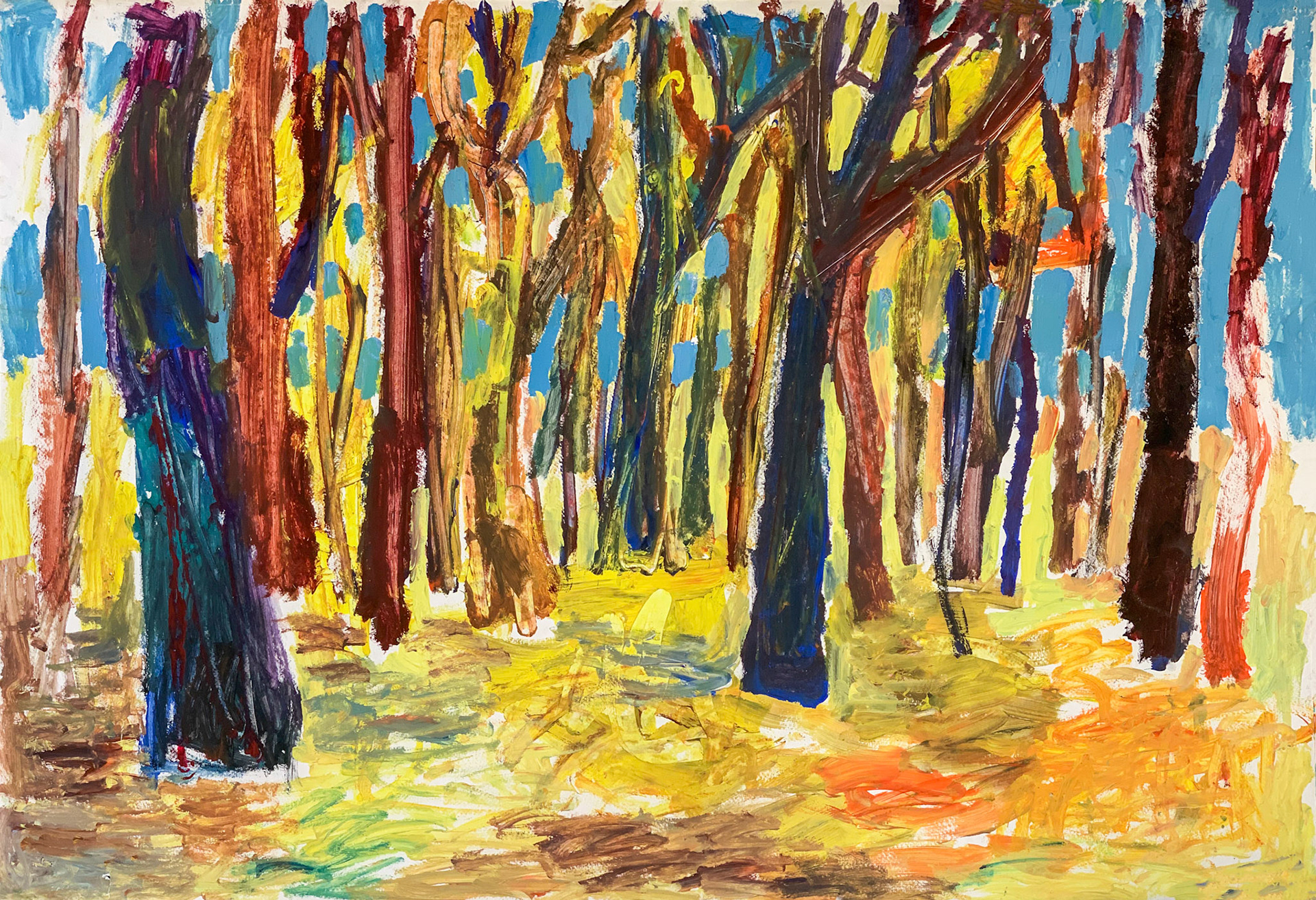 Acryl auf Papier, ca. 70 x 100 cm, 1997