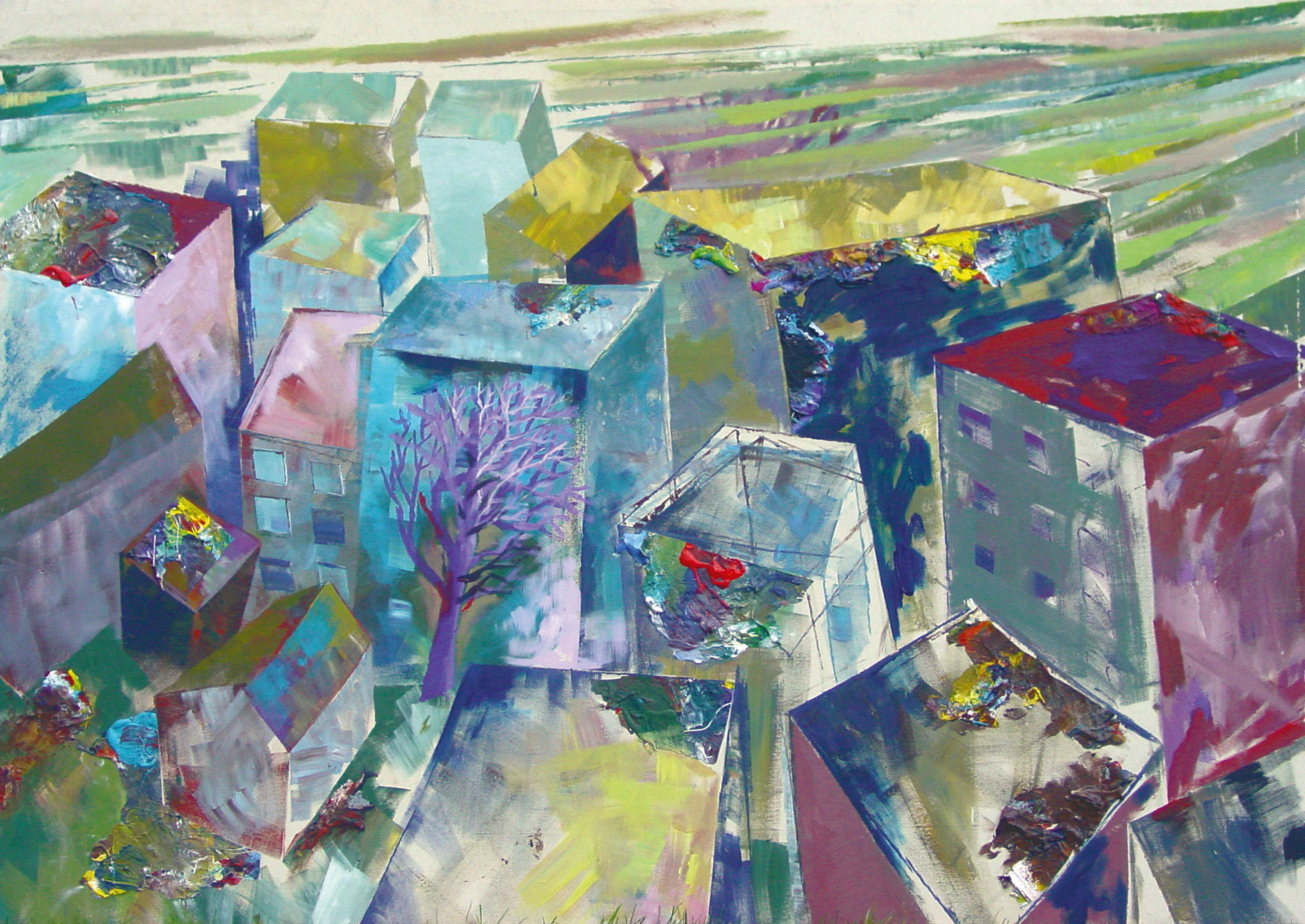 100 x 140 cm, Acryl auf Leinwand, 2004