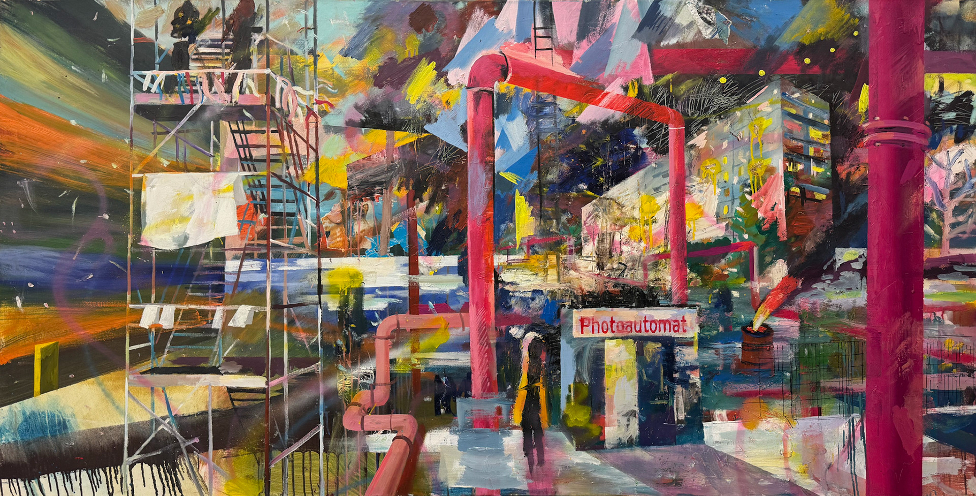 200x100 cm, Öl und Acryl auf Leinwand, 2014