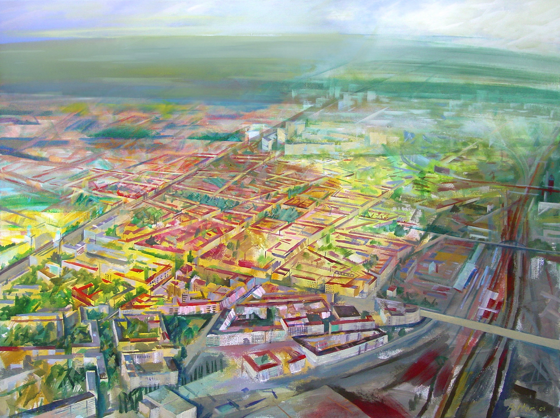 2008, Acryl auf Leinwand, 100 x 140 cm