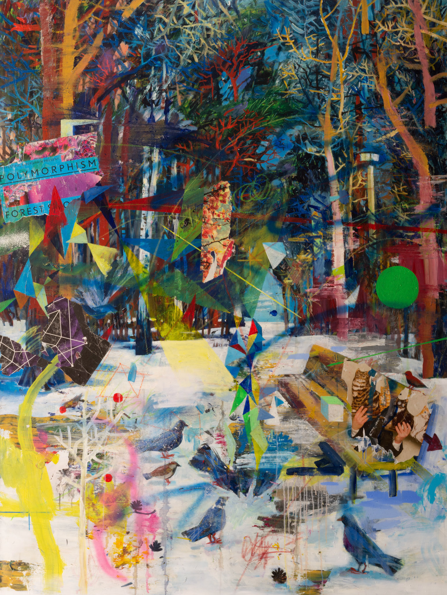 200 x 150 cm, Acryl und Mischtechnick auf Leinwand, 2009-2016