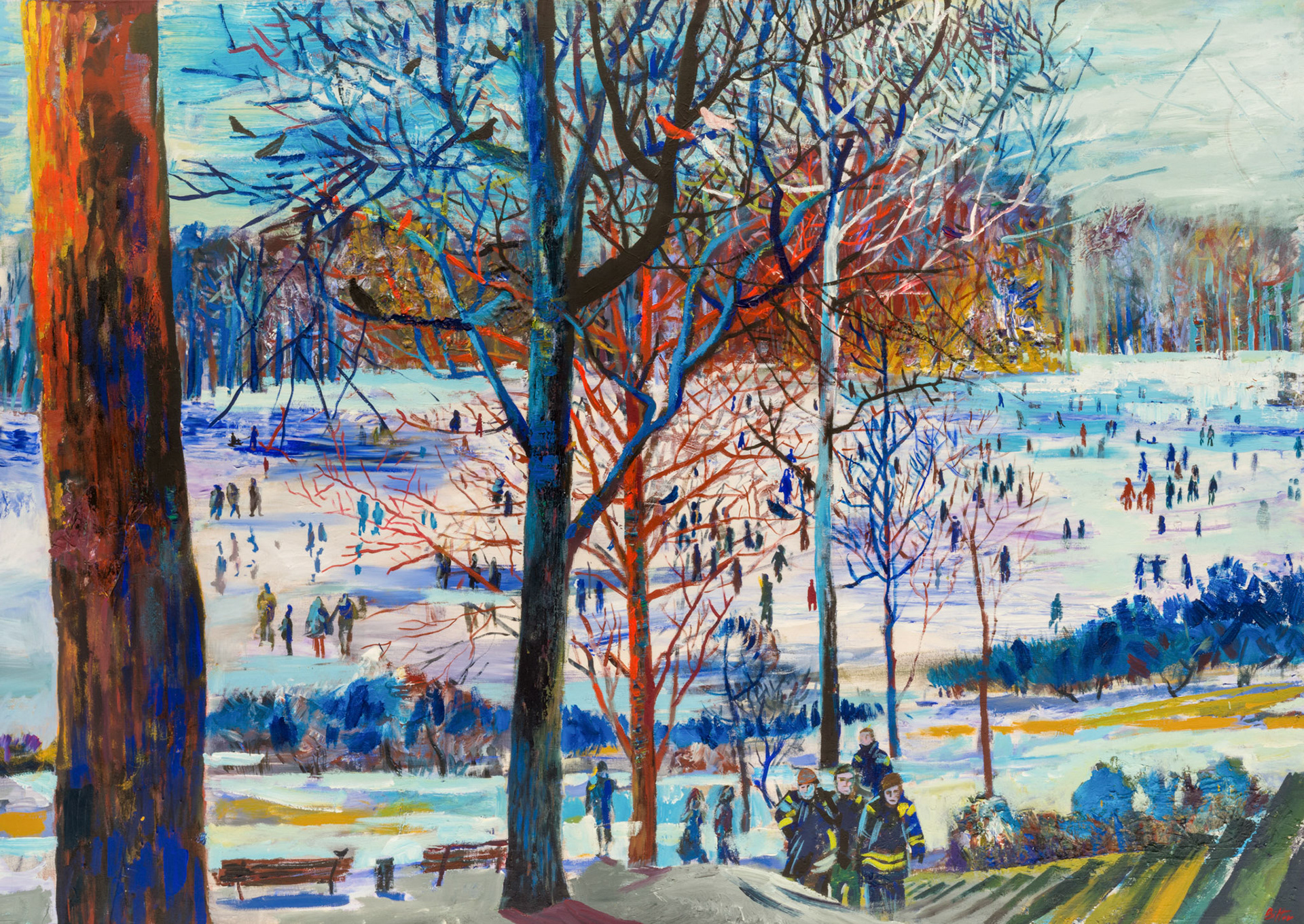 150 x 220 cm, Acryl und Öl auf Leinwand, 2006