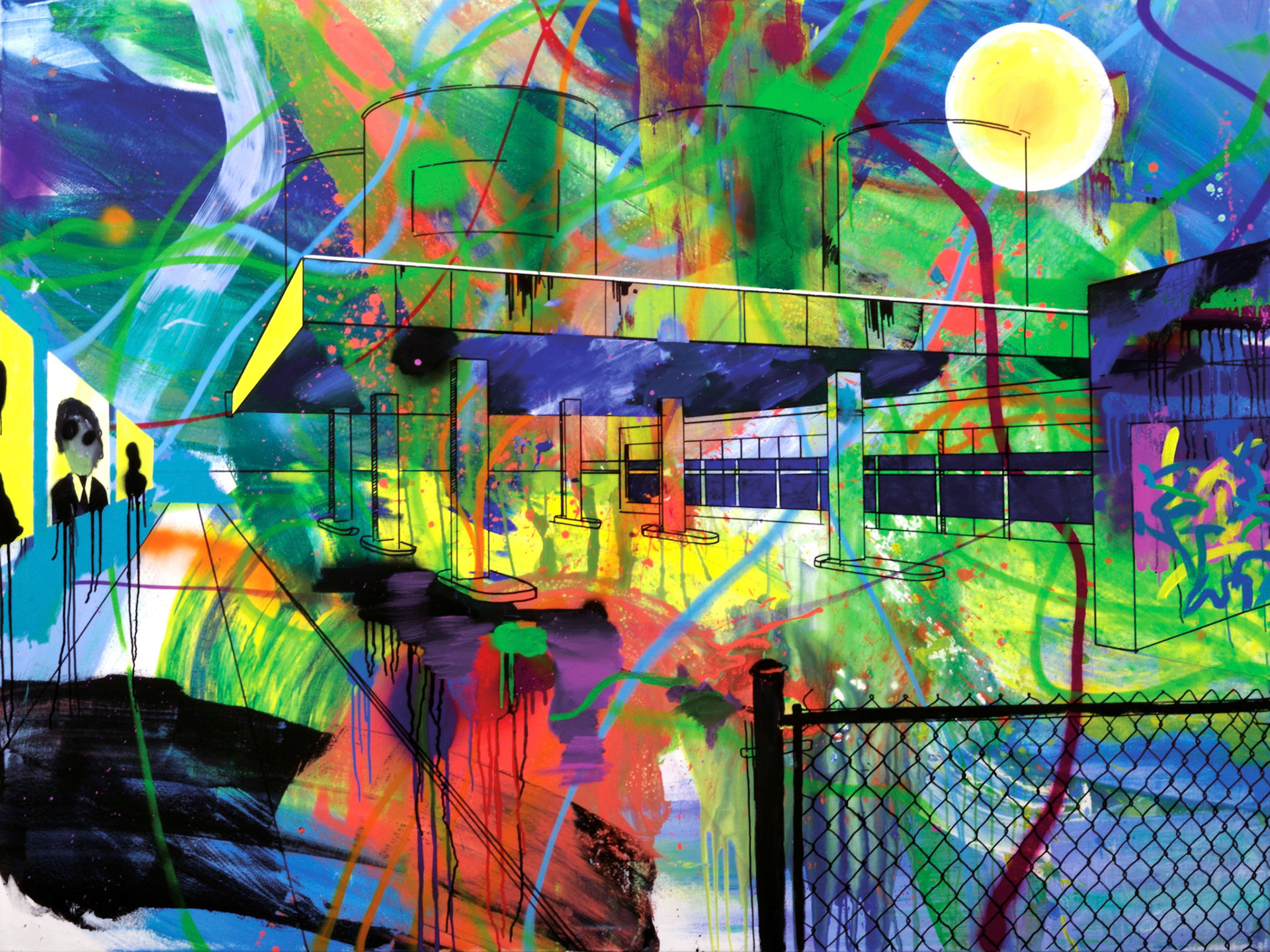 150 x 200 cm, Acryl auf Leinwand, 2019