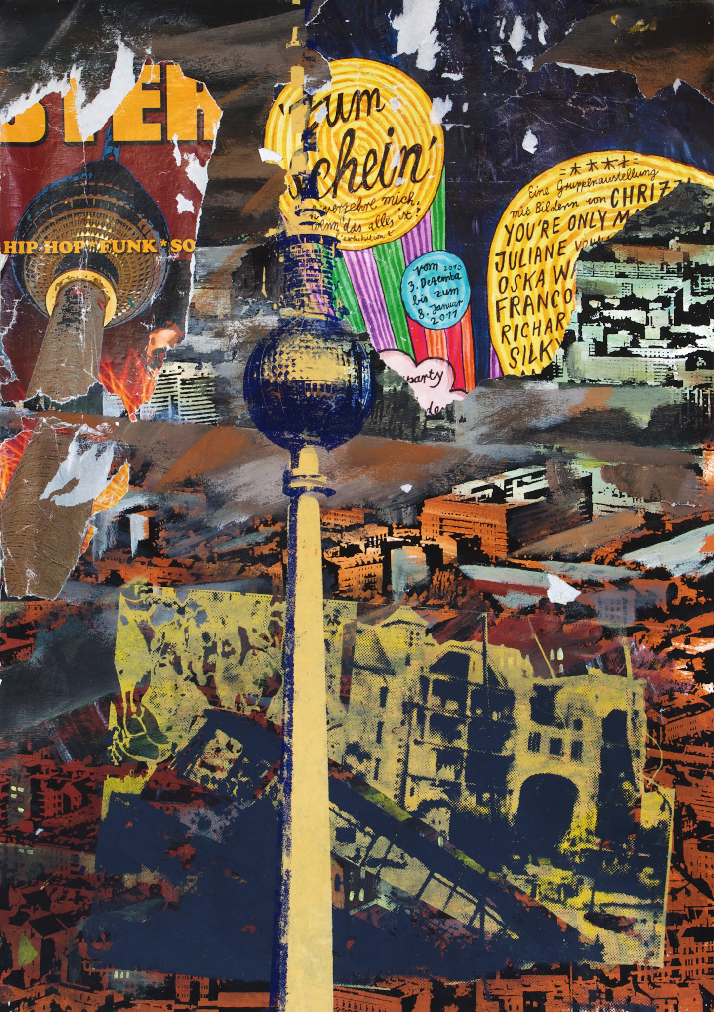 50 x 70 cm, Acryl und Collage auf Papier, 2012