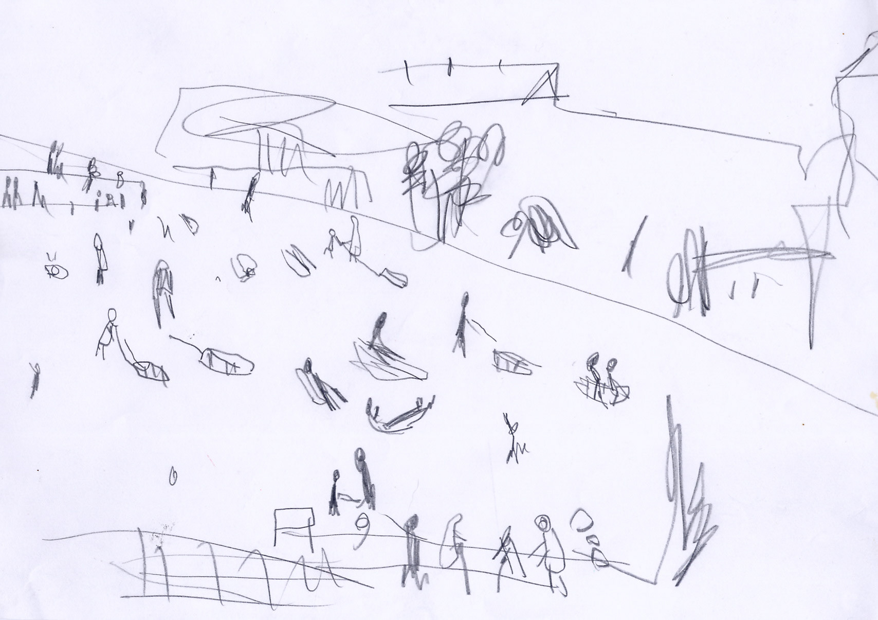 A4, Skizze, Bleistift auf Papier