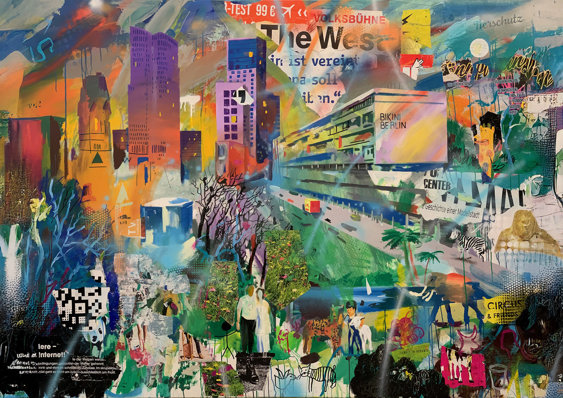 160 x 230 cm; Acryl und Mischtechnik auf Leinwand, 2020-2021