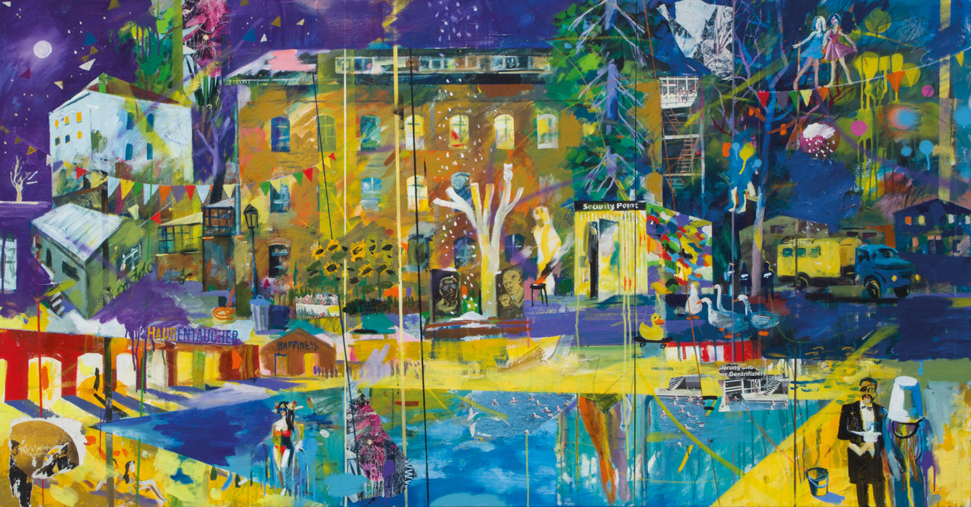 110x200, Acryl und Mischtechnik auf Leinwand, 2017