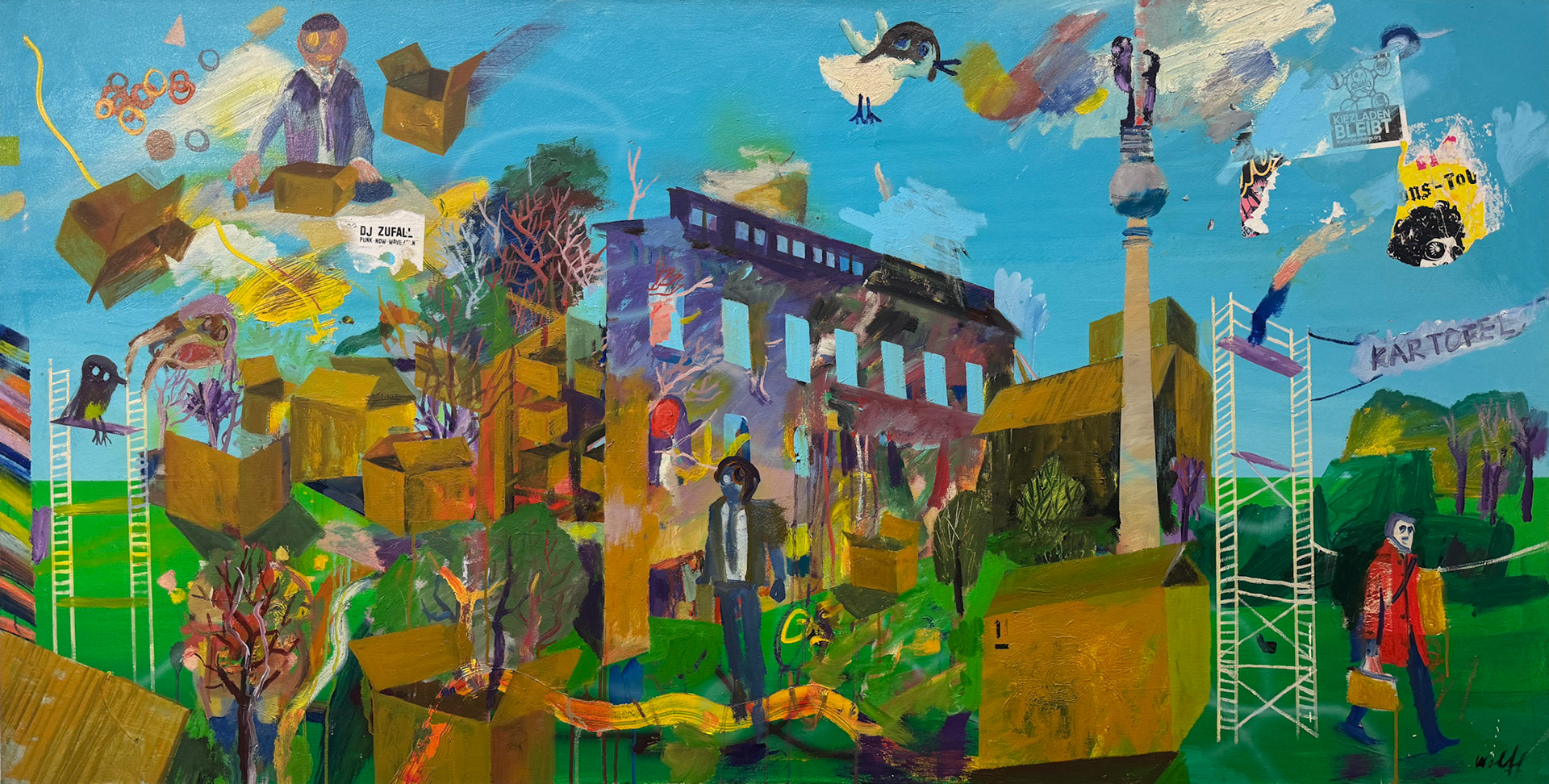 100x200 cm, Öl und Acryl auf Leinwand, 2022