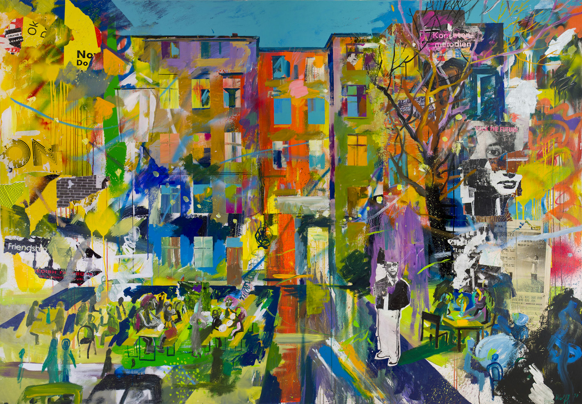 160 x 220 cm, Öl, Acryl auf Leinwand, 2017