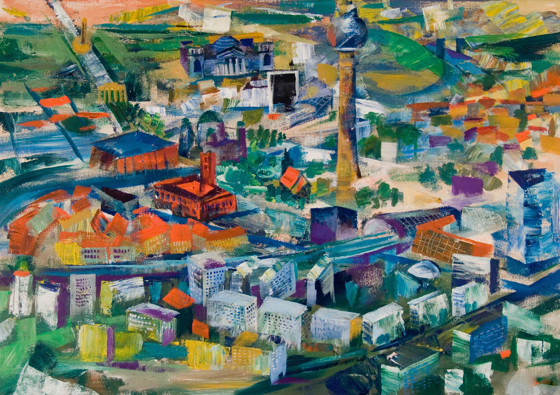 2007, Acryl auf Leinwand, 70 x 100 cm