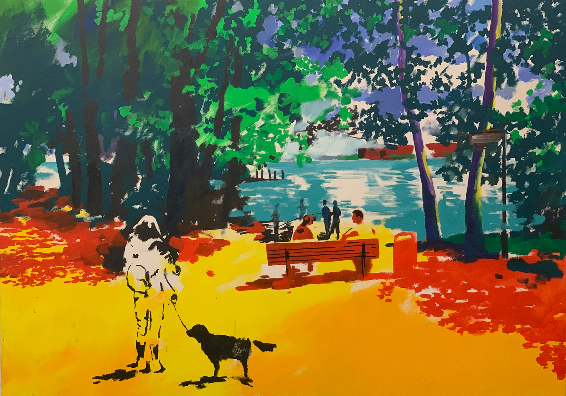 120 x 170 cm, 2019, Acryl auf Leinwand