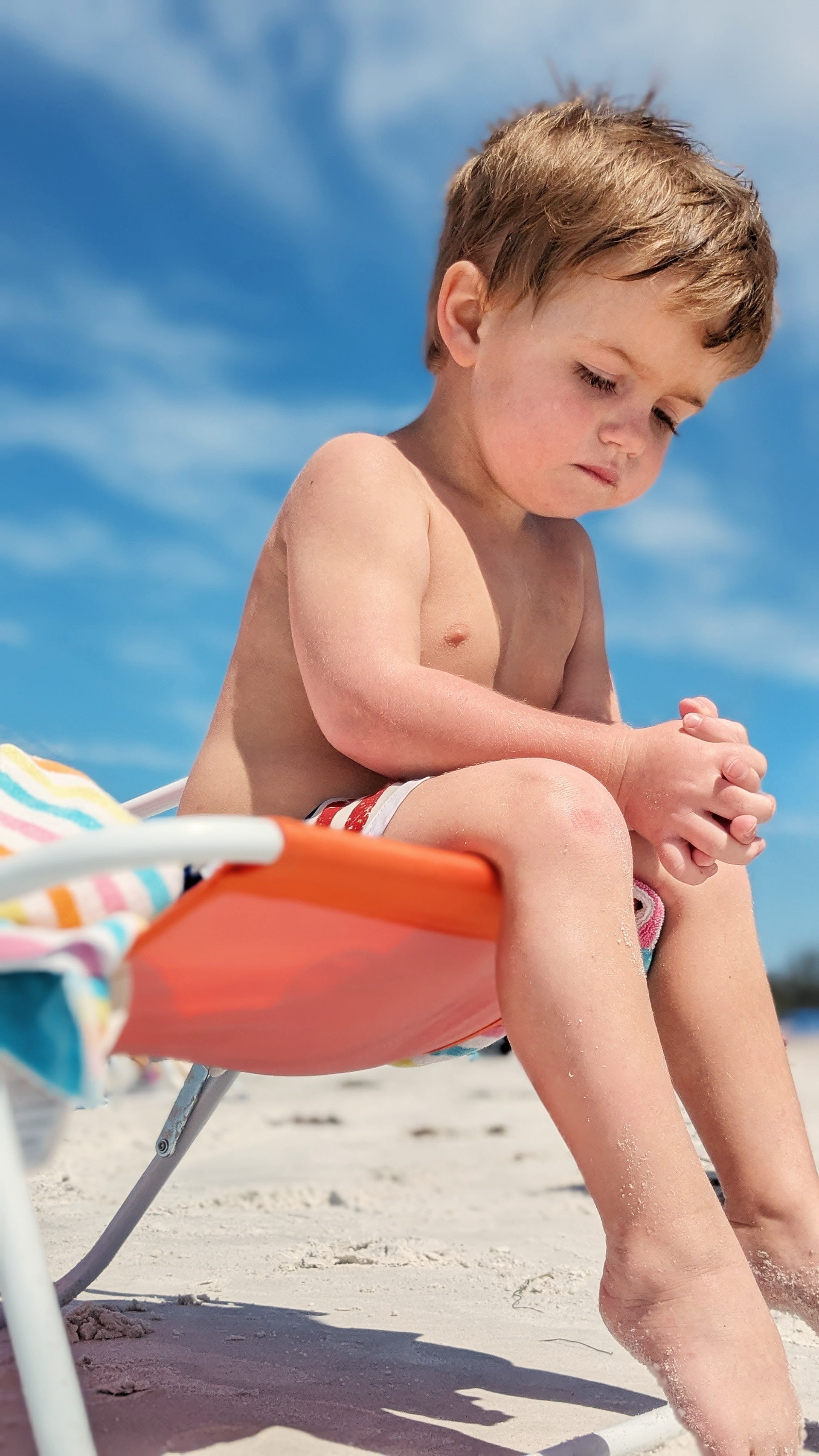 boy at the beach
