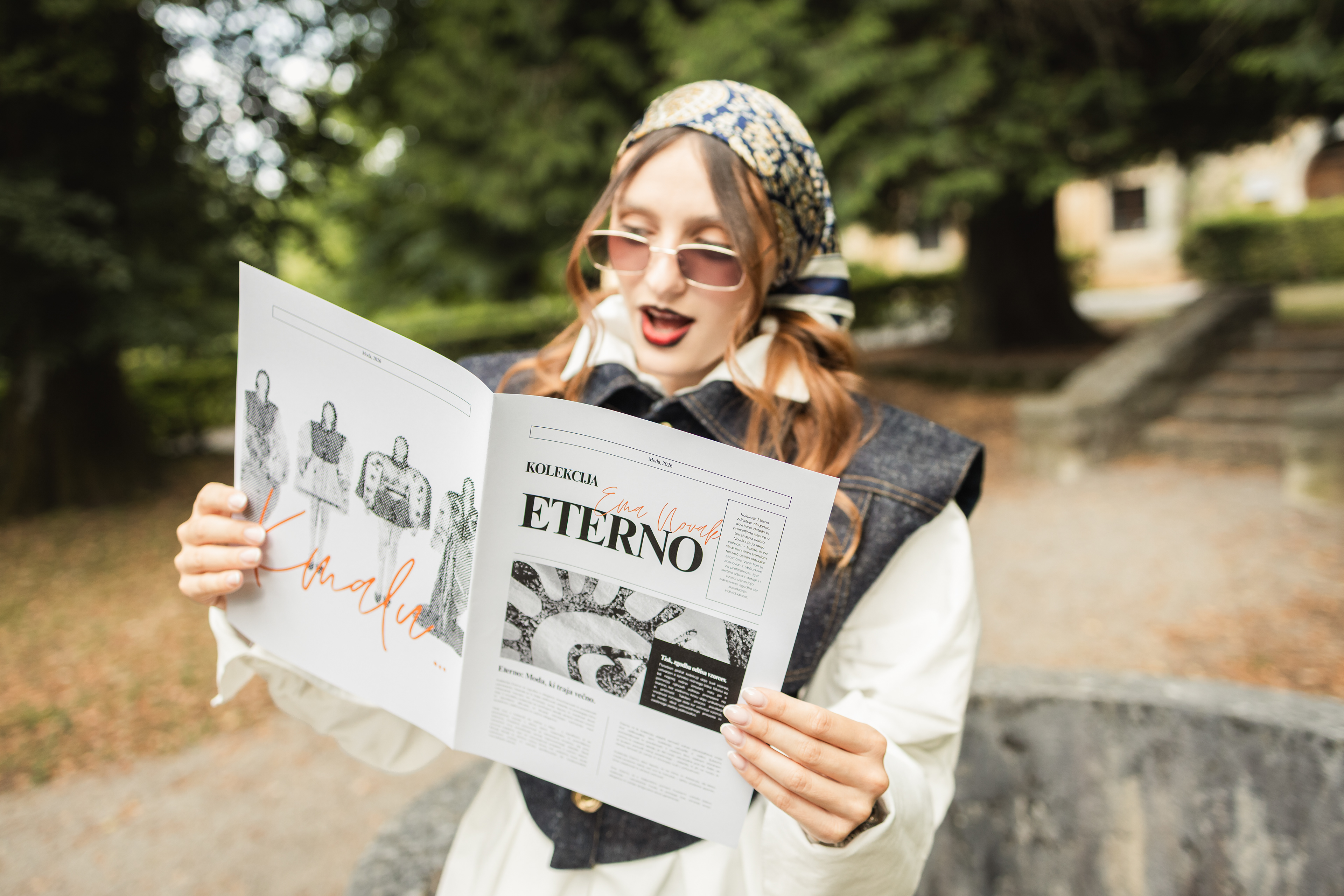 Dizajnerka, stilistka, vizažistka: Ema Novak, Model: Iva Šiško
