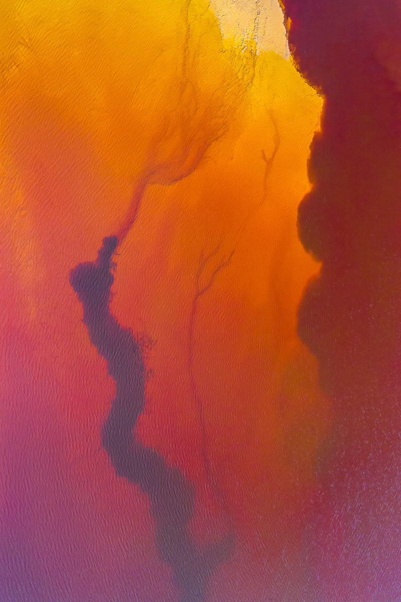 drone footage of a nearby reservoir