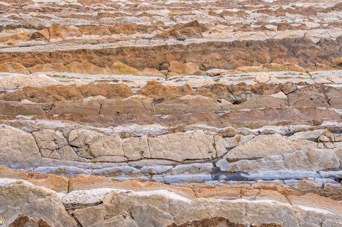 endless layers of flysch leading to the sea