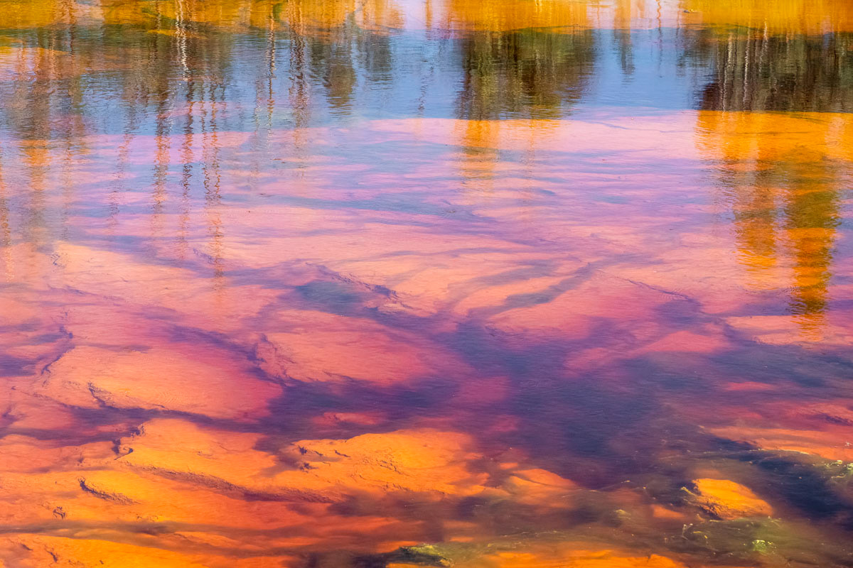 another location - stones, colors and reflections