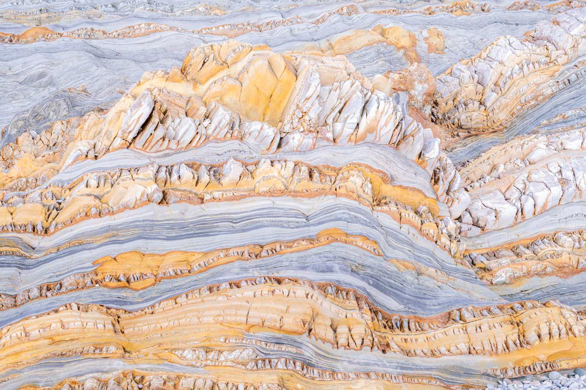 colorful flysch rocks