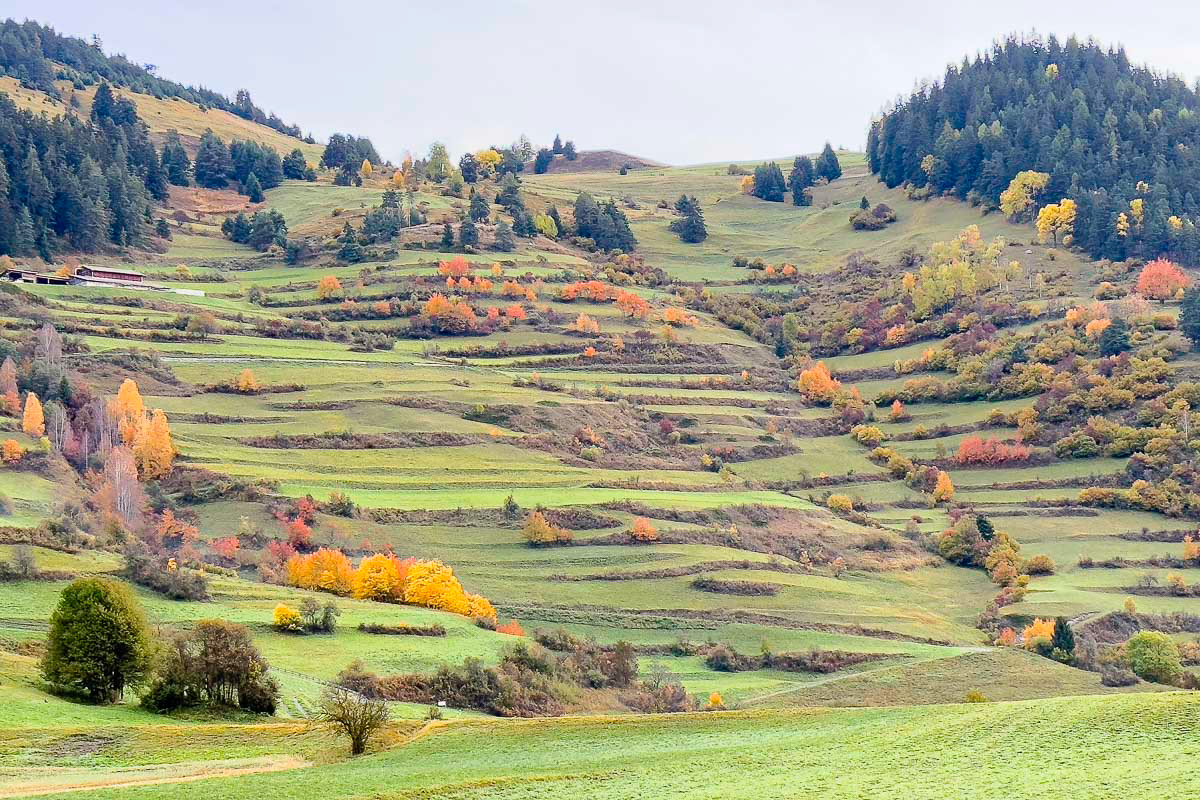 the beautiful valley where our hotel was located