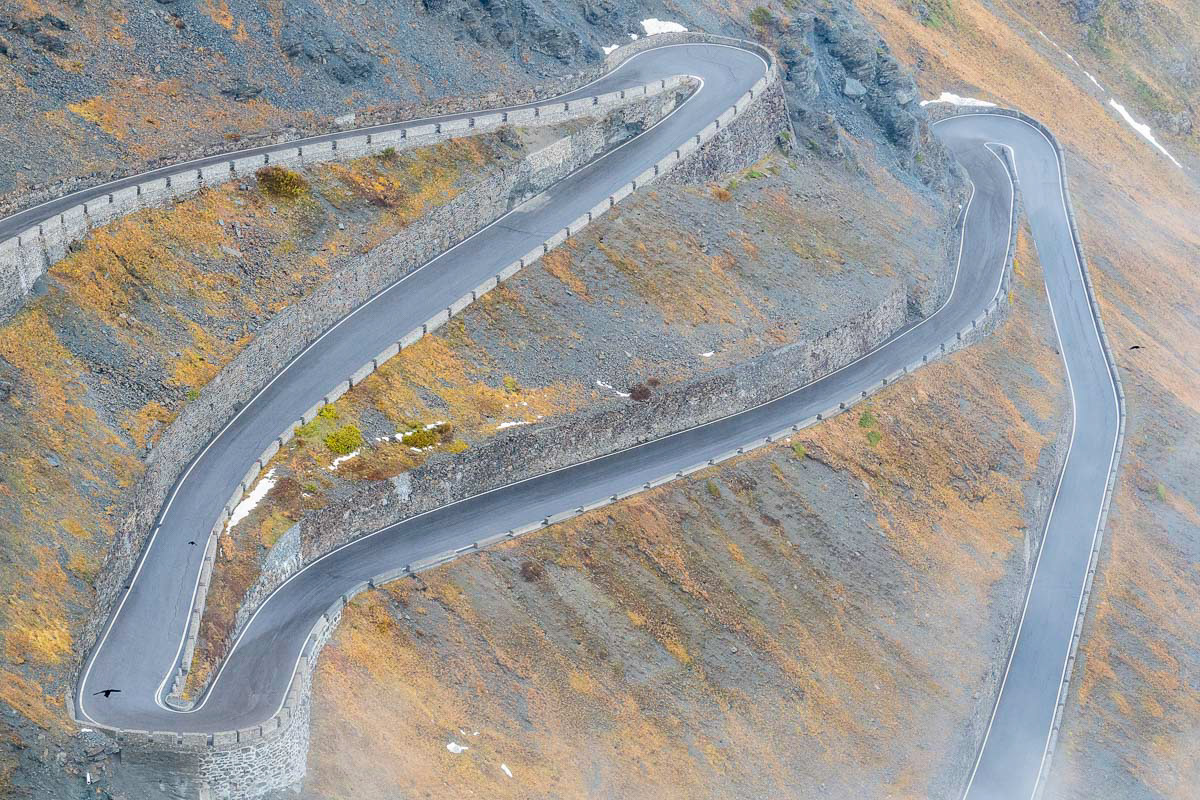 a part of the stelvio pass (italian alps)