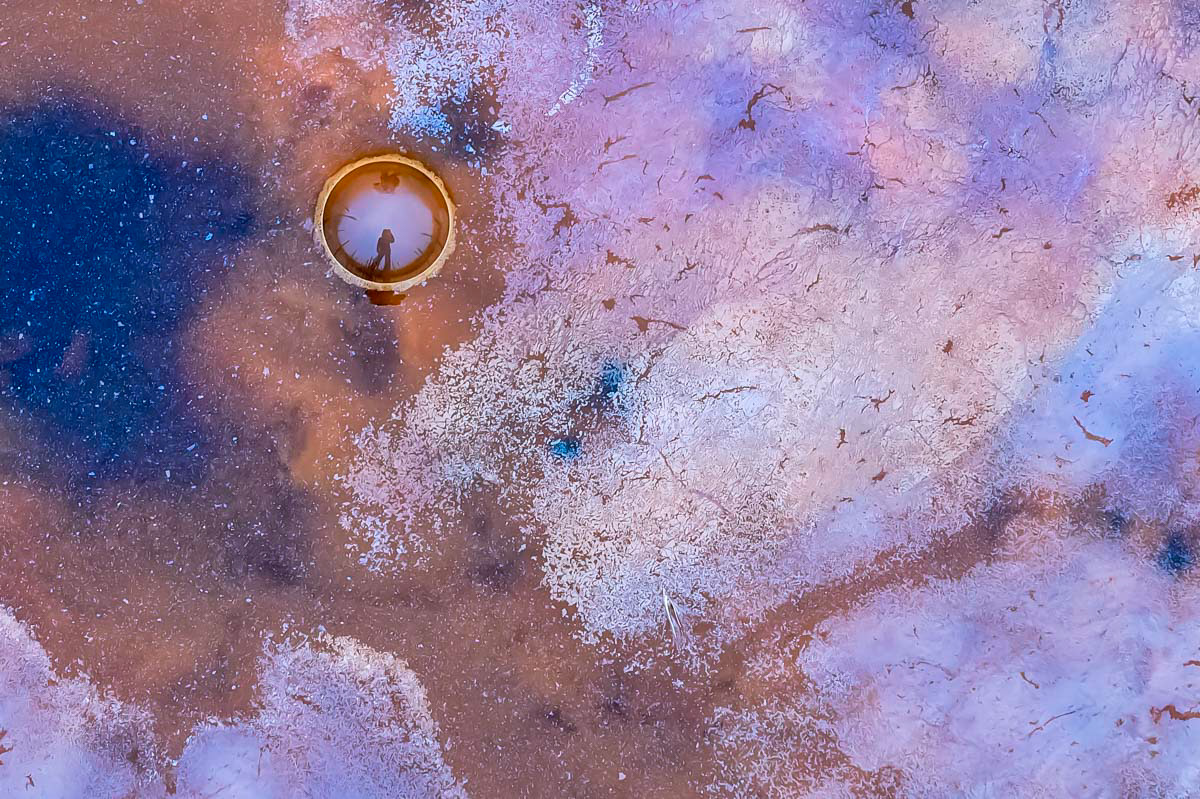 seepage water selfie