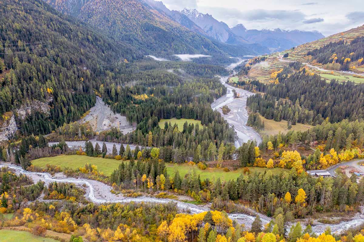 the beautiful valley where our hotel was located