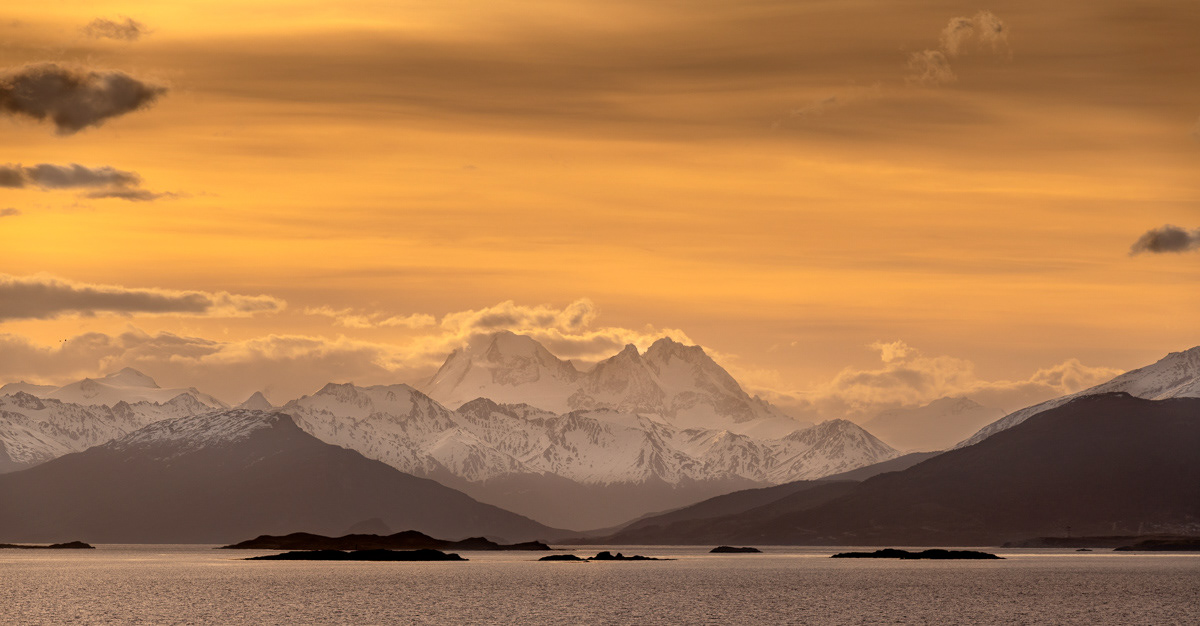 beagle channel, view from the ship